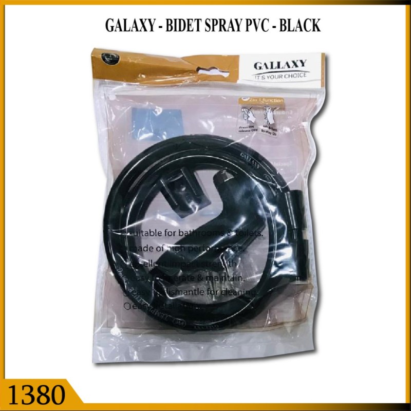 BIDET SPRAY PVC BLK (1380)